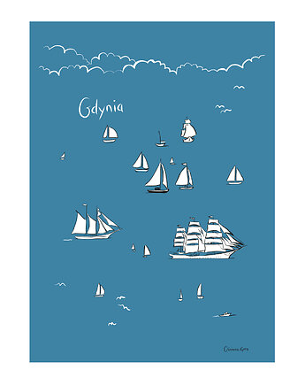 Plakat Gdynia Żaglowce, Gliniana Kura