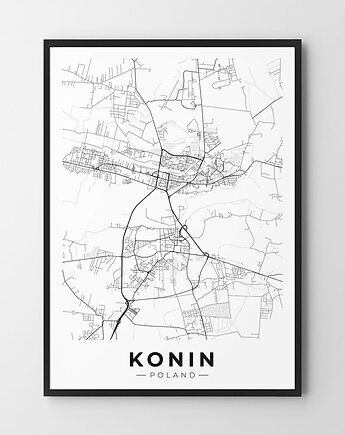 Plakat Mapa Konin, HOG STUDIO