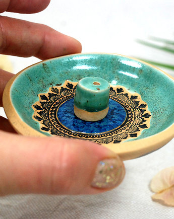 Miseczka ceramiczna na kadzidełko, biżuterię, drobiazgi, 10FingersArt