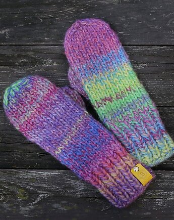 MAXCOLOR kolorowe rękawiczki "cukierek", sploteka