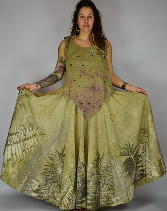 Barwiona Roślinami Spódnica "Leśny Szum", Zielekada