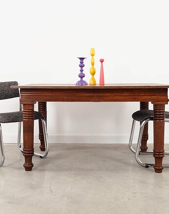 Stół dębowy, duński design, lata 60, produkcja: Dania, Przetwory design