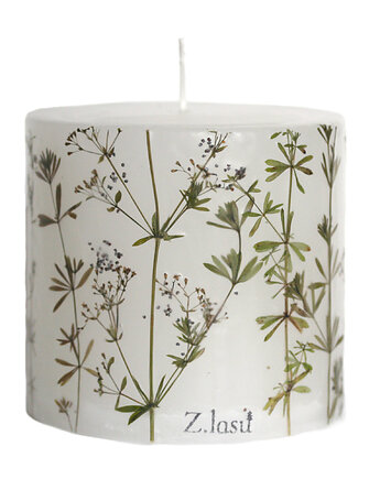 Świeca dekoracyjna lampion z przytulią No.4, Z lasu