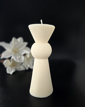 Świeca sojowa Prakseda - kolumna, nejmi candles