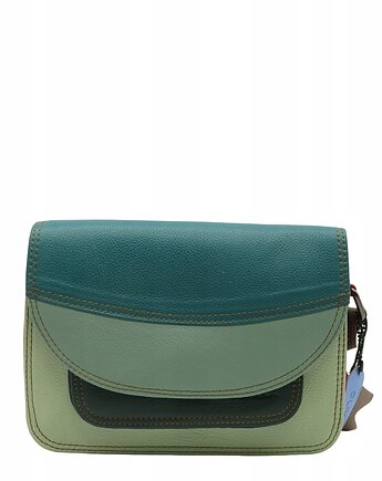 Torebka damska skórzana regulowany pasek kolorowa eko OLIVKA, Olivka Warsaw