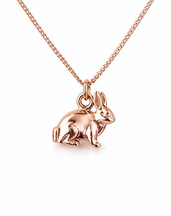 KRÓLICZEK - naszyjnik  różowe złoto, ISSI Jewelry