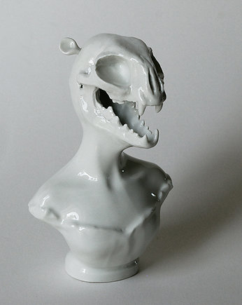 Paszczak porcelanowa figurka, ar studio