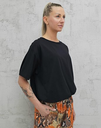 Bluzka bombka krótki rękawek oversize, Ablush