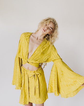 Bluzka Hippie Yellow Print, Paula Łukasiewicz
