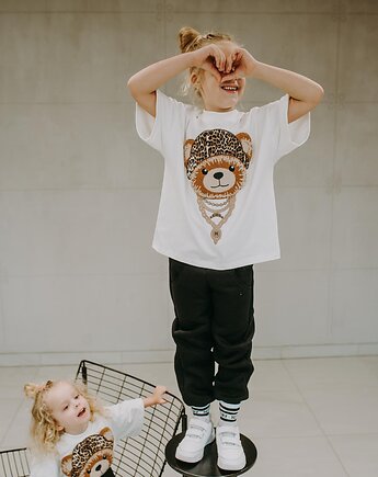 T-shirt oversize Elliott Teddy cream, BejbiStory