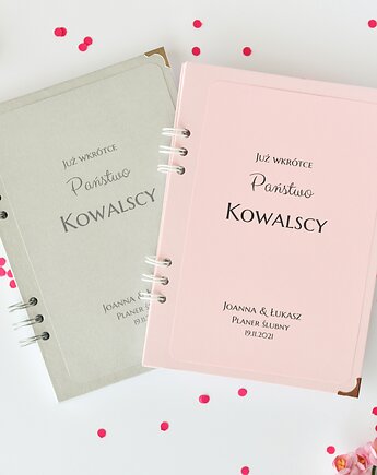 Planer ślubny organizer terminarz planner róż, Papiernik