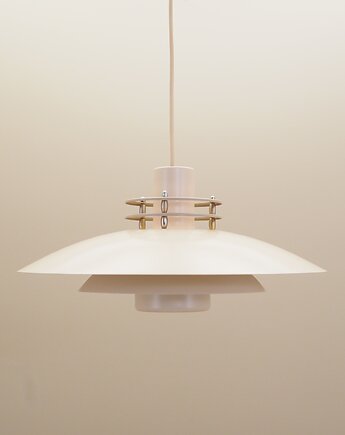Lampa wisząca, duński design, lata 70, produkcja: Dania, Przetwory design