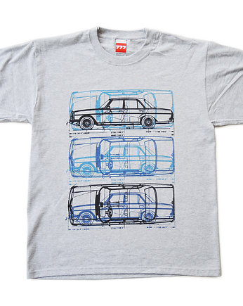 koszulka MERCEDES W114 PUCHACZ GRAY tshirt, 777 Tshirts