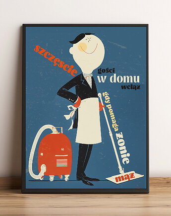 Plakat  30cmx40cm TAKI MĄŻ, polkastudio