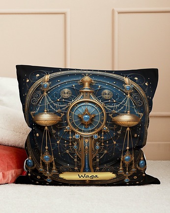 Poduszka znak zodiaku horoskop welurowa poduszka znaki zodiaku waga, Uszyciuch