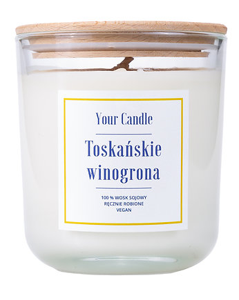 ŚWIECA SOJOWA TOSKAŃSKIE WINOGRONA 210ml-Your Candle, Your Candle