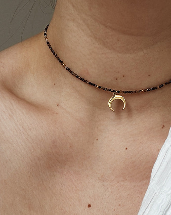 Naszyjnik Agat Brązowy Księżyc, Chmolowska Jewellery