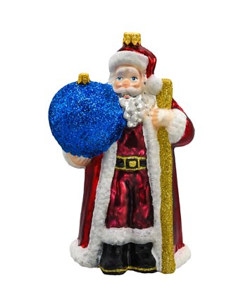 Bombka choinkowa: Święty Mikołaj z niebieską bombką, Syn Bombkarza