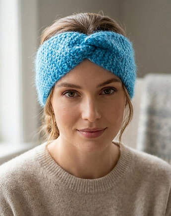 Opaska moherowa niebieska, OTULIBABKI