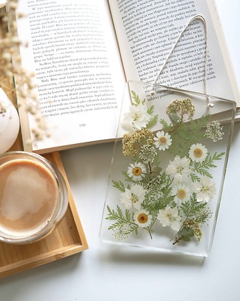 Obrazek z naturalnymi, suszonymi kwiatami w żywicy, Floral Home