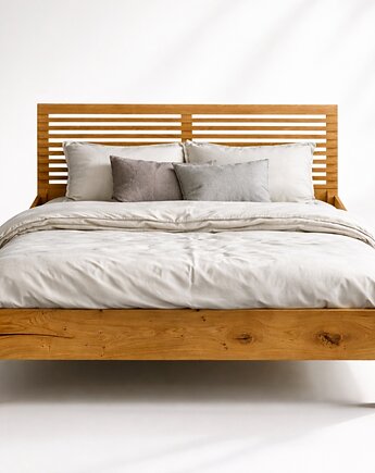 Drewniane łóżko podwójne - BDD1, PatRei