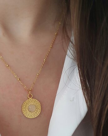 Łańcuszek z medalionem, LEI handmade 