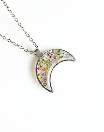 Naszyjnik z kwiatami, prezent dla niej, Colie