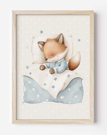 Plakat Na Ścianę Dla Dzieci Lisek nr. 12, Dekoracjan