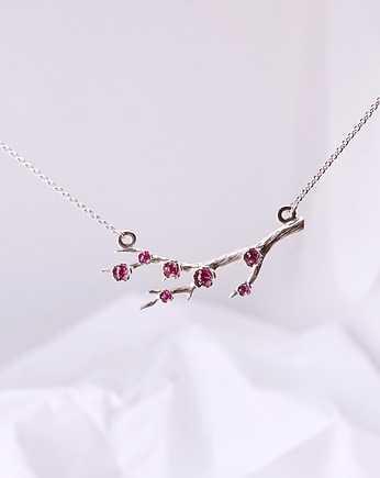 Srebrny naszyjnik "Sakura", LE JEWELRY