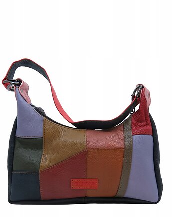 Torebka damska na ramię kolorowa skórzana wygodna zero waste OLIVKA, Olivka Warsaw