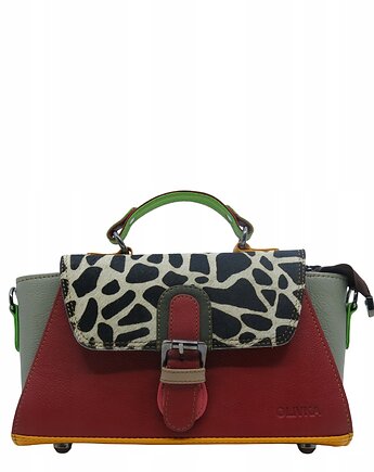 Torebka damska skórzana retro do ręki regulowany pasek elegancka eko OLIVKA, Olivka Warsaw