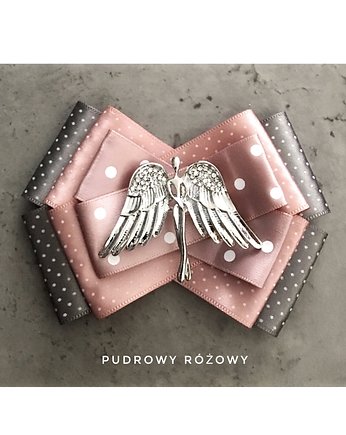 Brosza  z Aniołem  New, Pudrowy Różowy