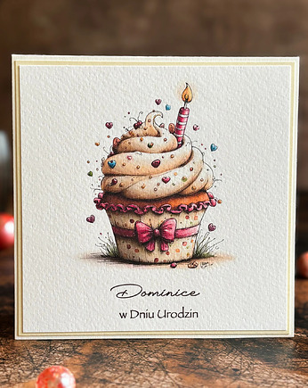 Personalizowana kartka na urodziny dla niej - Kolekcja BE HAPPY!, BH41, Anna Art and Crafts