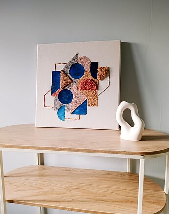 Abstrakcyjny obraz "Geometria" OD RĘKI, Dwa Sploty