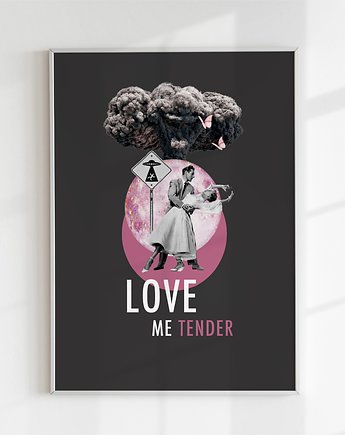 Plakat Vintage Love me tender, karciadarocha