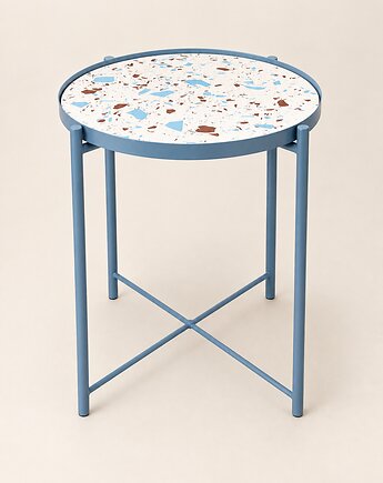 Blat Jesmonite Ø45 cm stolik kawowy, Fomu Studio