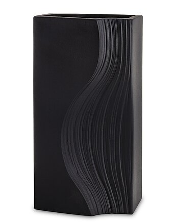 Wazon porcelanowy 35x17x12 cm PRINCIPE czarny, MIA home