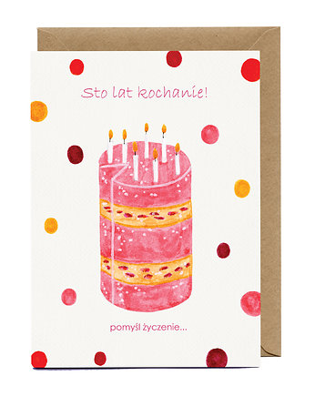 Kartka urodzinowa Pomyśl życzenie, JuliArt