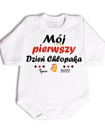 Bodziak Mój pierwszy dzień chłopaka - długi rękaw, For baby shop