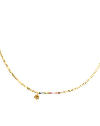 Baby Bestseller! Naszyjnik z Kamieniem Harmonii - Kolorowy Turmalin, Kulka Bransoletki