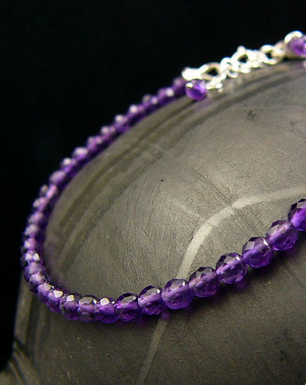 Bransoleta Purple - Srebro Ametyst 4, Kuźnia Nehesi