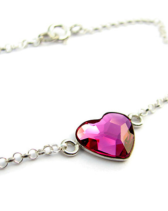 Bransoletka - Serce w fuksji, Marisella