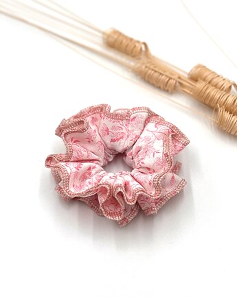 Scrunchie Falbana Róż, wu handmade