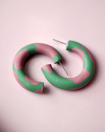 Lekkie kolczyki z glinek polimerowych- koła, MODELINOVA