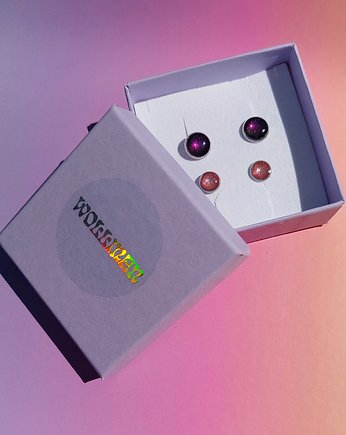 Komplet: różowe + bordowe sztyfty, Wollman