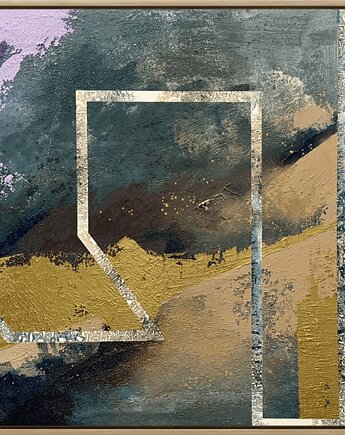 Obraz strukturalny abstrakcyjny Doble Domi, Aneta Miel