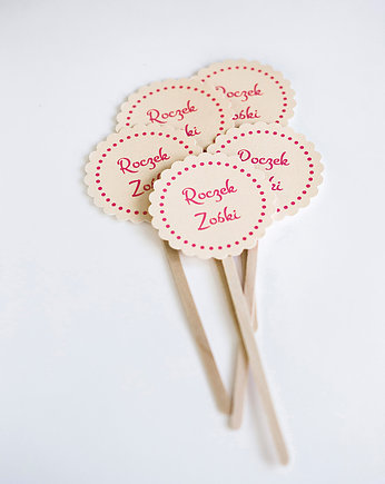 Pikery do babeczek personalizowane GWIAZDA 6 szt, WOW party