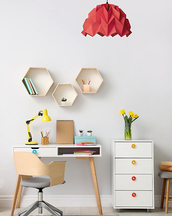 Lampa wisząca origami ICEBERG M makowa, Ynska