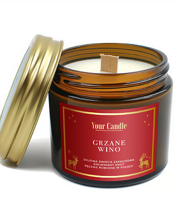 Świeca zapachowa sojowa Grzane Wino 120ml- Your Candle, Your Candle