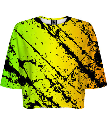 DR.CROW T-shirt Krótki CROP Marble Gradient, DrCrow